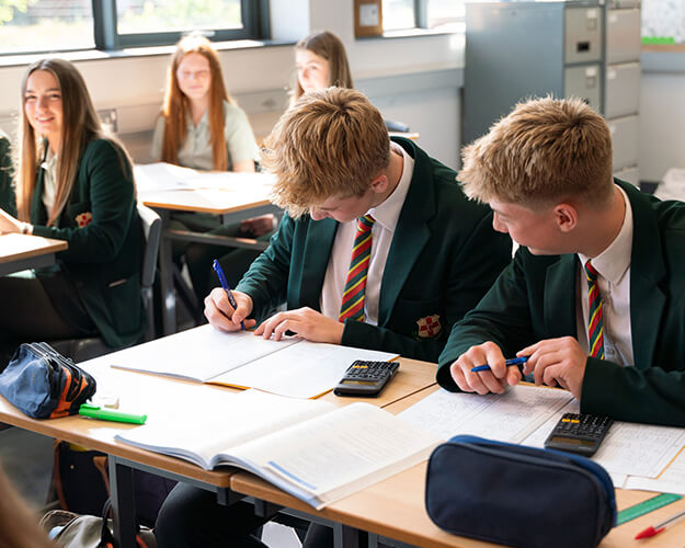 Students in a classroom