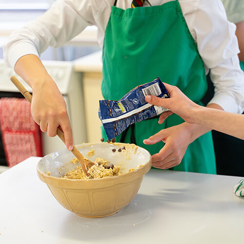 Students baking