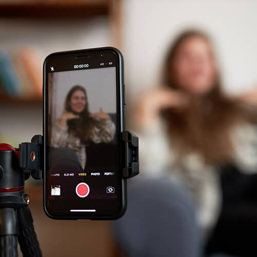 Phone recording a video